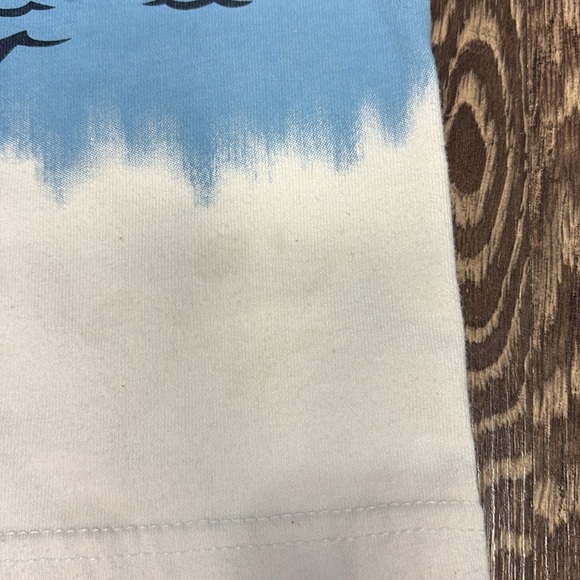 12 month Kids Tropical Shark Print Tank Top - White and Blue and Orange shorts - Picture 8 of 10